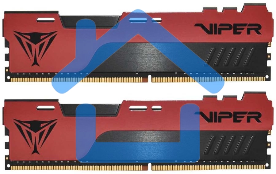 Оперативная память Patriot Viper Elite II, DDR4, 32Gb (2x16 Gb), 4000 MHz, CL20, DIMM, радиатор, красный, черный