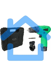 Дрель-шуруповерт Zitrek Green 12-Li 063-4072, Аккумуляторная, 12В, 2 АКБ, Кейс