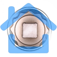 Головка торцевая, 32 мм, 12-гранная, CrV, 1/2