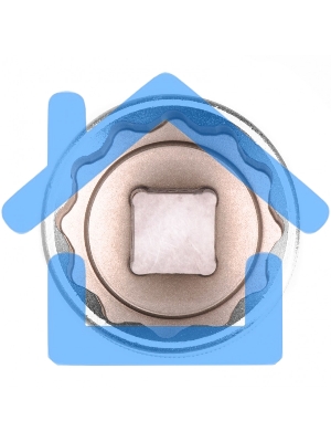 Головка торцевая, 32 мм, 12-гранная, CrV, 1/2