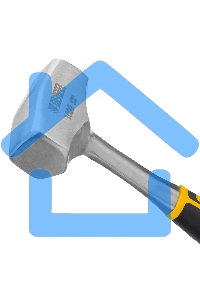 Кувалда Denzel 1 кг, цельнометаллическая, двухкомпонентная рукоятка