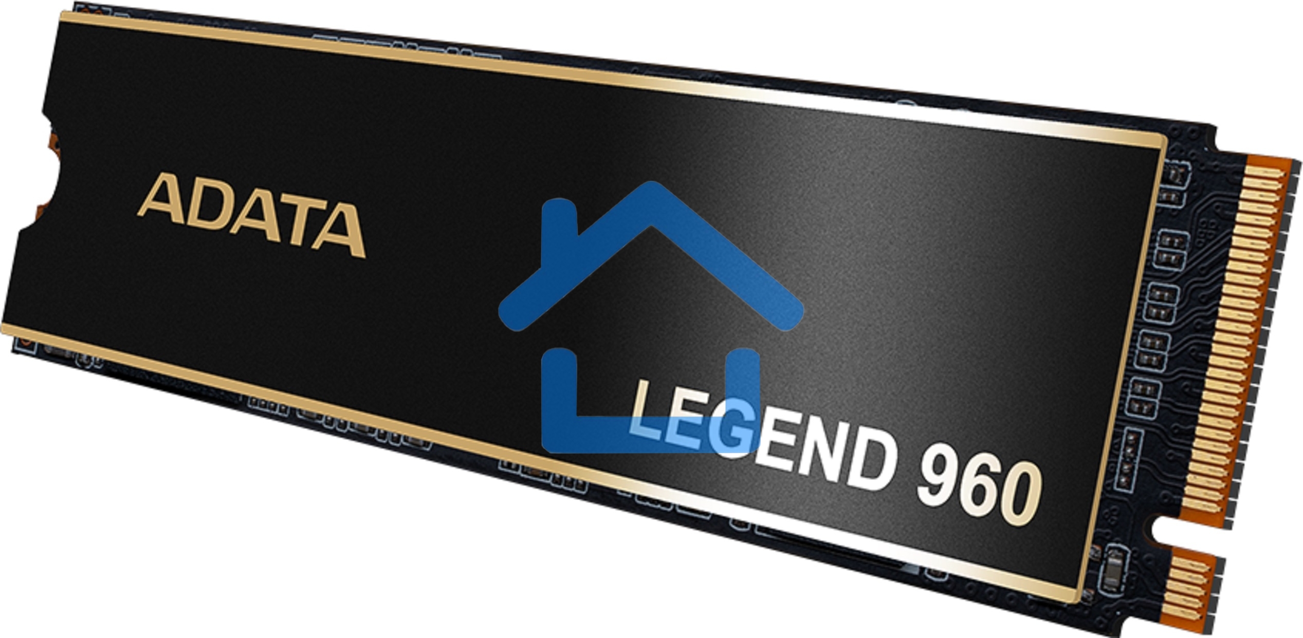 Накопитель SSD ADATA LEGEND 960, 1Tb, PCIe 4.0 x4, M.2 2280, NVMe, R/W 7400/6000, с радиатором