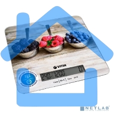 Весы кухонные Vitek VT-2429(MC) Точность измерения 1 г г. Размер платформы 20,0x18,5 см