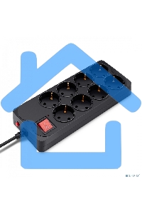 Сетевой фильтр Buro 800SH-3-B 3м (8 розеток) черный (коробка)