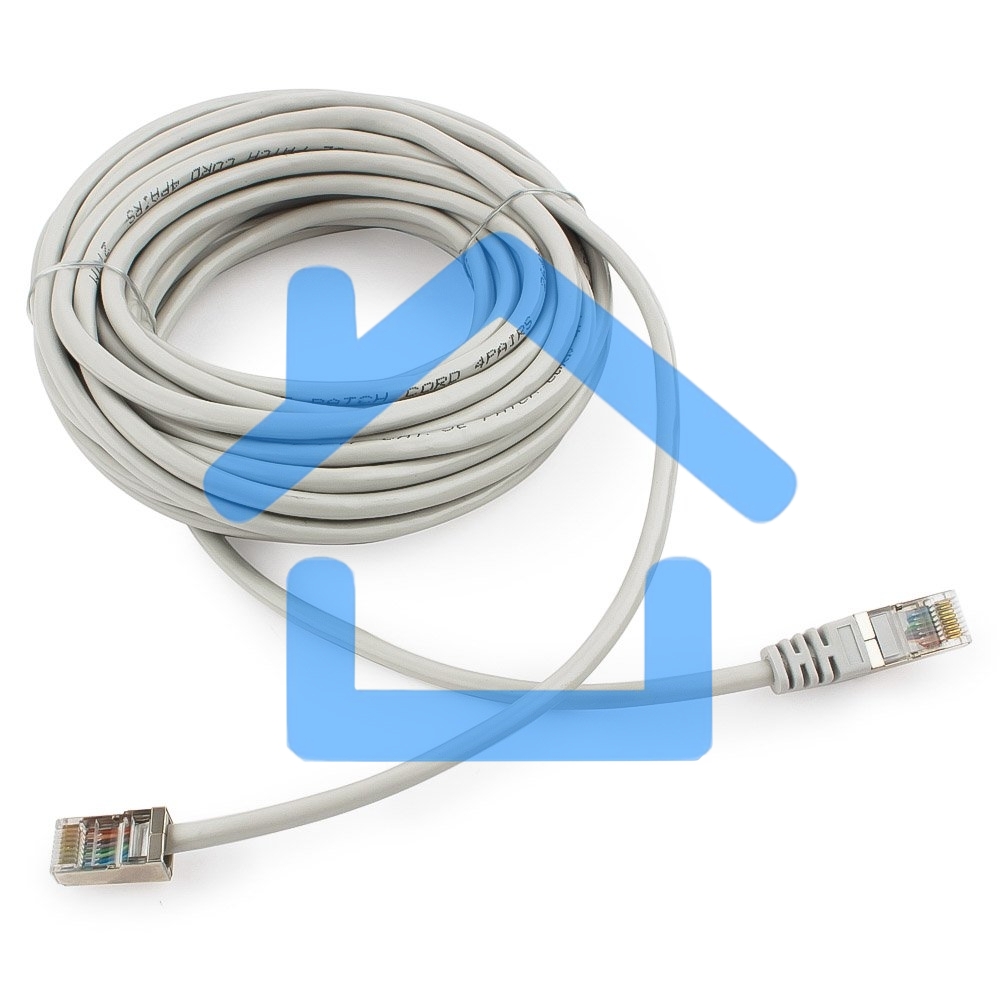 Патч-корд FTP Cablexpert кат.5e, 7.5м, литой, многожильный (серый)