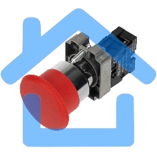 Кнопка XB2-BS грибок красная NC Rexant