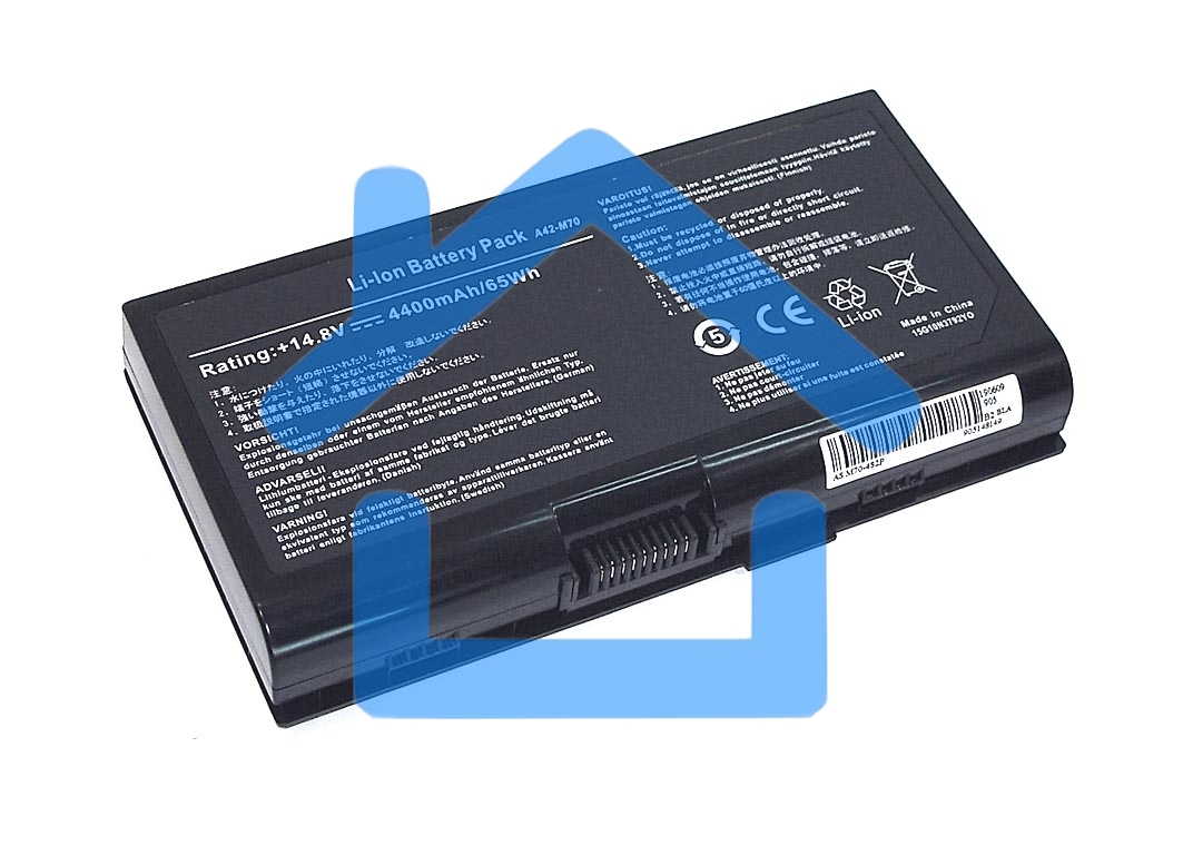 Аккумуляторная батарея для ноутбука Asus M70 14.4V 5200mAh OEM черный