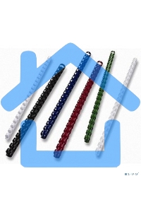 Пружины для переплета пластиковые Office Kit d=14мм 91-110лист A4 белый (100шт) BP2041