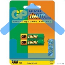 Аккумулятор GP 100AAAHC (-CR2/-UC2PET-G/BC2PET-G) AAA 1000mAh (2 шт. в уп-ке)