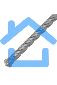 Бур по бетону Matrix, 12 x 600 мм, SDS PLUS c крестовой пластиной