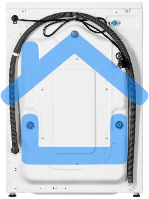 Стиральная машина с функцией сушки Monsher MWDM 665 Blanc белая, загрузка фронтальная 13кг, 1400 об/мин., класс: A