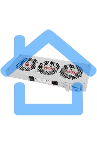 Модуль ЦМО вентиляторный, 3 вентилятора с терморегулятором R-FAN-3T