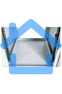 Шкаф настенный ЦМО ШРН-12.650 12U 600x650мм пер.дв.стекл несъемные бок.пан. 50кг серый