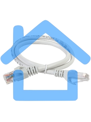 Коммутационный шнур ITK PC01-C5EU-02M (патч-корд), кат.5Е UTP, 0,2м, серый