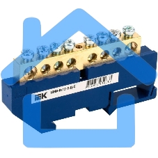 Шина нулевая на DIN-изол. ШНИ 8х12-8-Д-С ИЭК YNN10-812-8D-K07