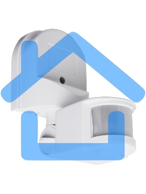 Датчик движения настенный ДДС 01, 180°, 1200 Вт, 10-2000 Лк, 2-12 м, 10-420 сек. IP44 Rexant