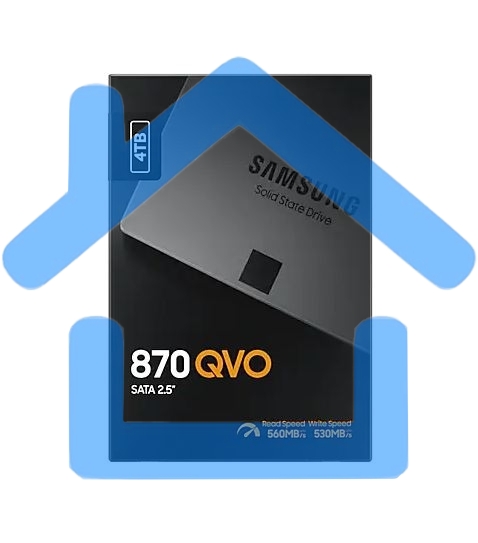 Накопитель SSD Samsung 4TB 870 QVO, V-NAND, 2.5
