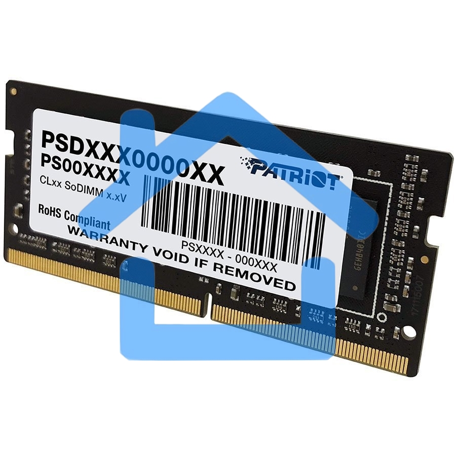 Оперативная память Patriot Signature, DDR4, 16Gb (1x16 Gb), 3200 MHz, CL22, SO-DIMM