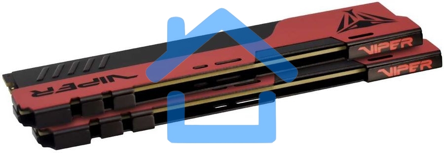 Оперативная память Patriot Viper Elite II, DDR4, 32Gb (2x16 Gb), 4000 MHz, CL20, DIMM, радиатор, красный, черный