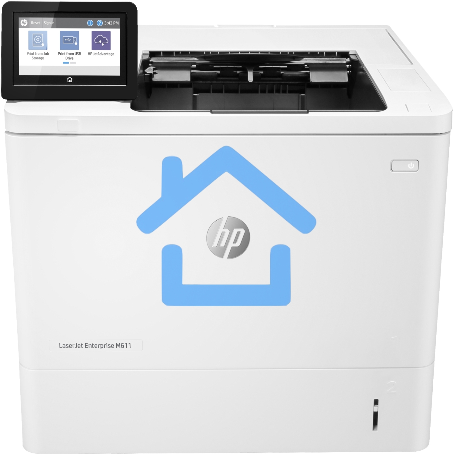 Принтер лазерный HP LaserJet Enterprise M611dn (7PS84A), A4, ч/б, печ. до 61 стр/мин., 1200 x 1200 dpi, USB, RJ-45