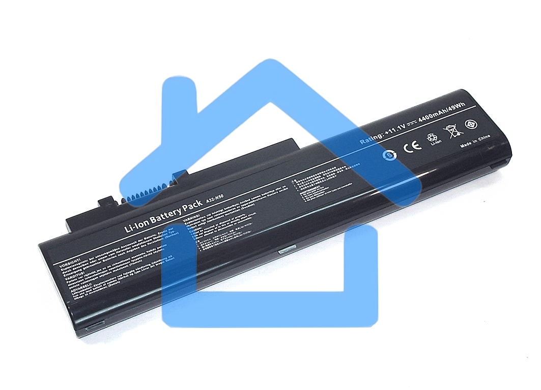 Аккумуляторная батарея для ноутбука Asus N50 11.1V 4400mAh OEM черный