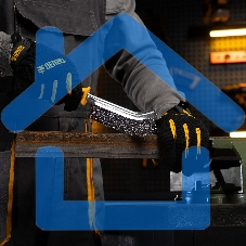 Щетка металлическая Denzel с пластмассовой ручкой, нержавеющая проволока