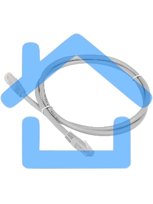 Патч-корд TWT UTP кат.6, с заливными колпачками, 10.0 м, серый