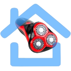 Электробритва Centek CT-2168 (красный) ротор 3D, влажное бритье, 3 плав.головки, 2-ные лезвия, до 50 мин раб