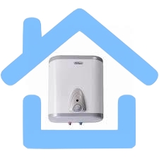 Водонагреватель De Luxe 5W30V1 Объем 30 литров, эмалированный стальной бак, магниевый анод, 1,5 кВт, пластмассовые крышки внешнего бака, выносной терморегулятор.