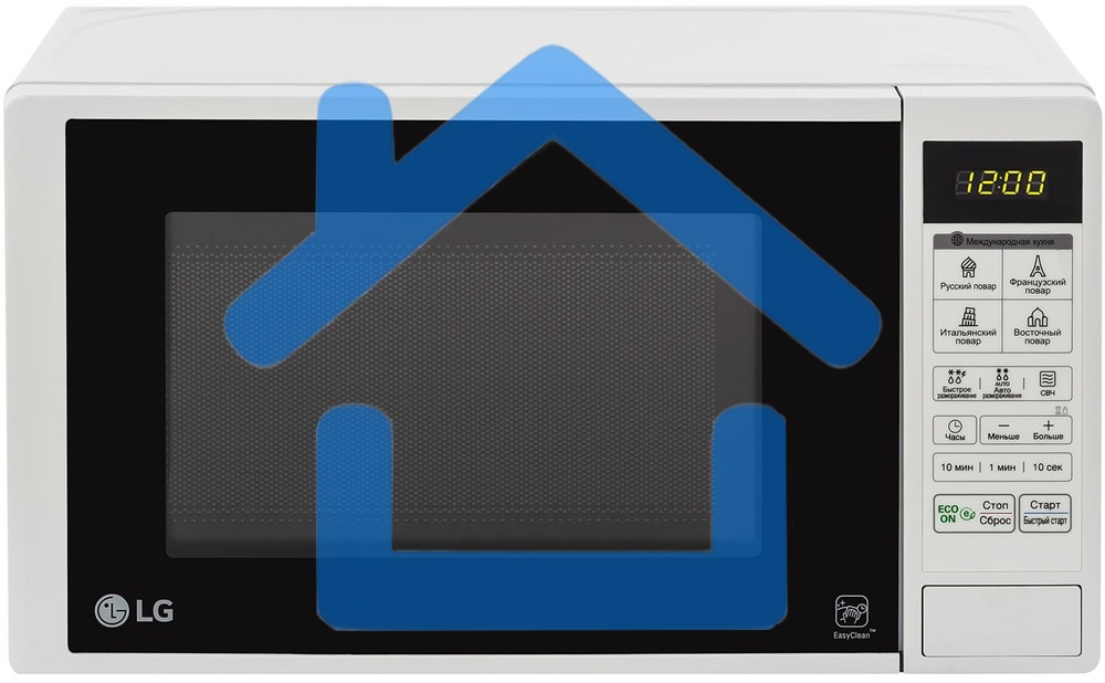 Микроволновая печь LG MS20R42D белый, 20 л, 700 Вт, переключатели - сенсор