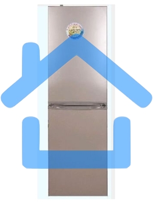 Холодильник DON R-295 Z золотой песок двухкамерный 259/101л морозилка снизу