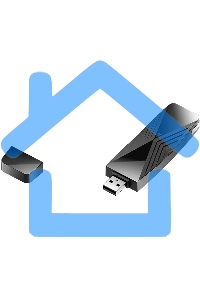 Сетевой адаптер Wi-Fi D-Link DWA-X1850 DWA-X1850/A1A AX1800 USB 3.0 (ант.внутр.)