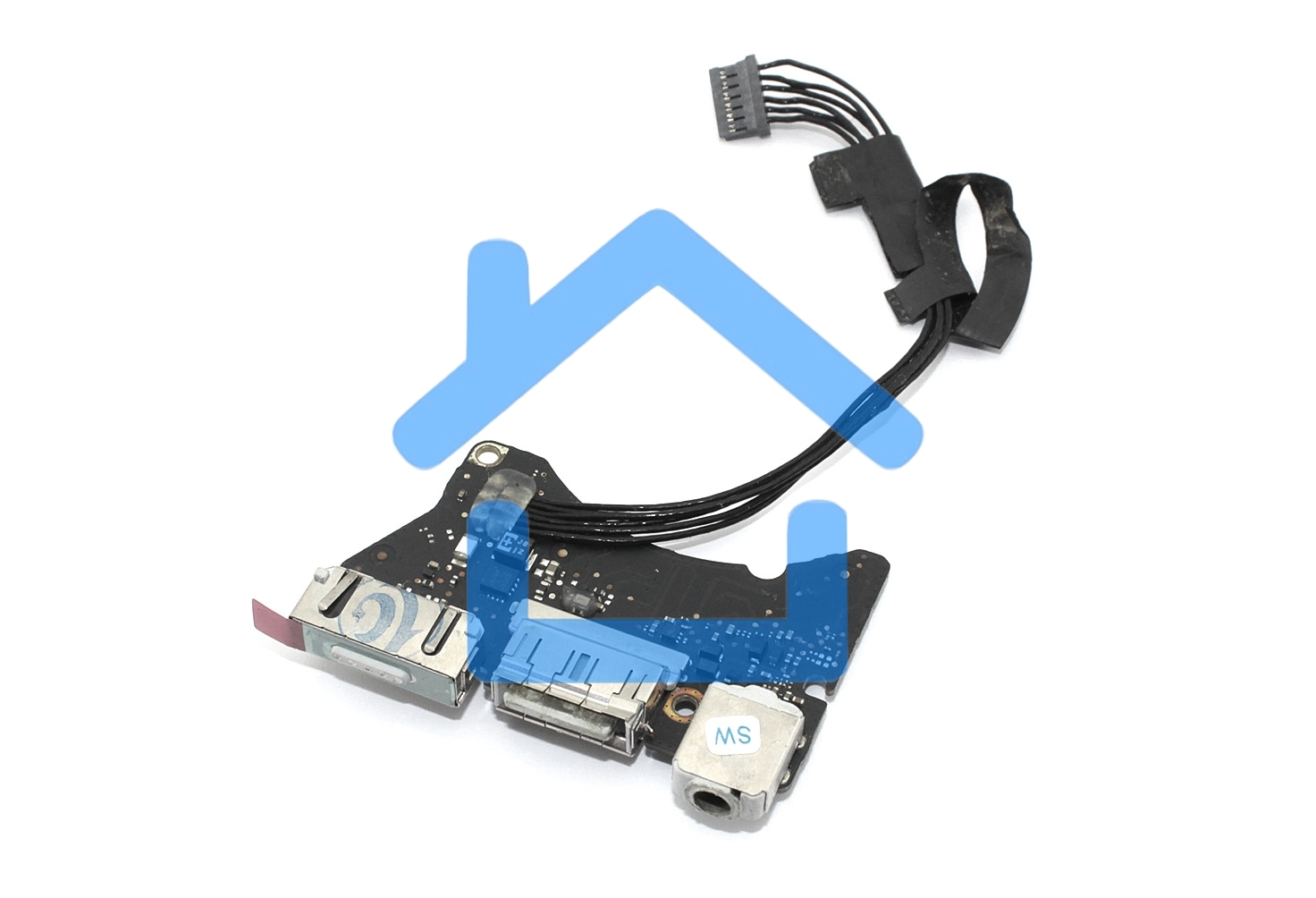Плата I/O с разъемами Audio USB MagSafe 2 MacBook Air 11 A1465 Mid 2013 Early 2014 Early 2015