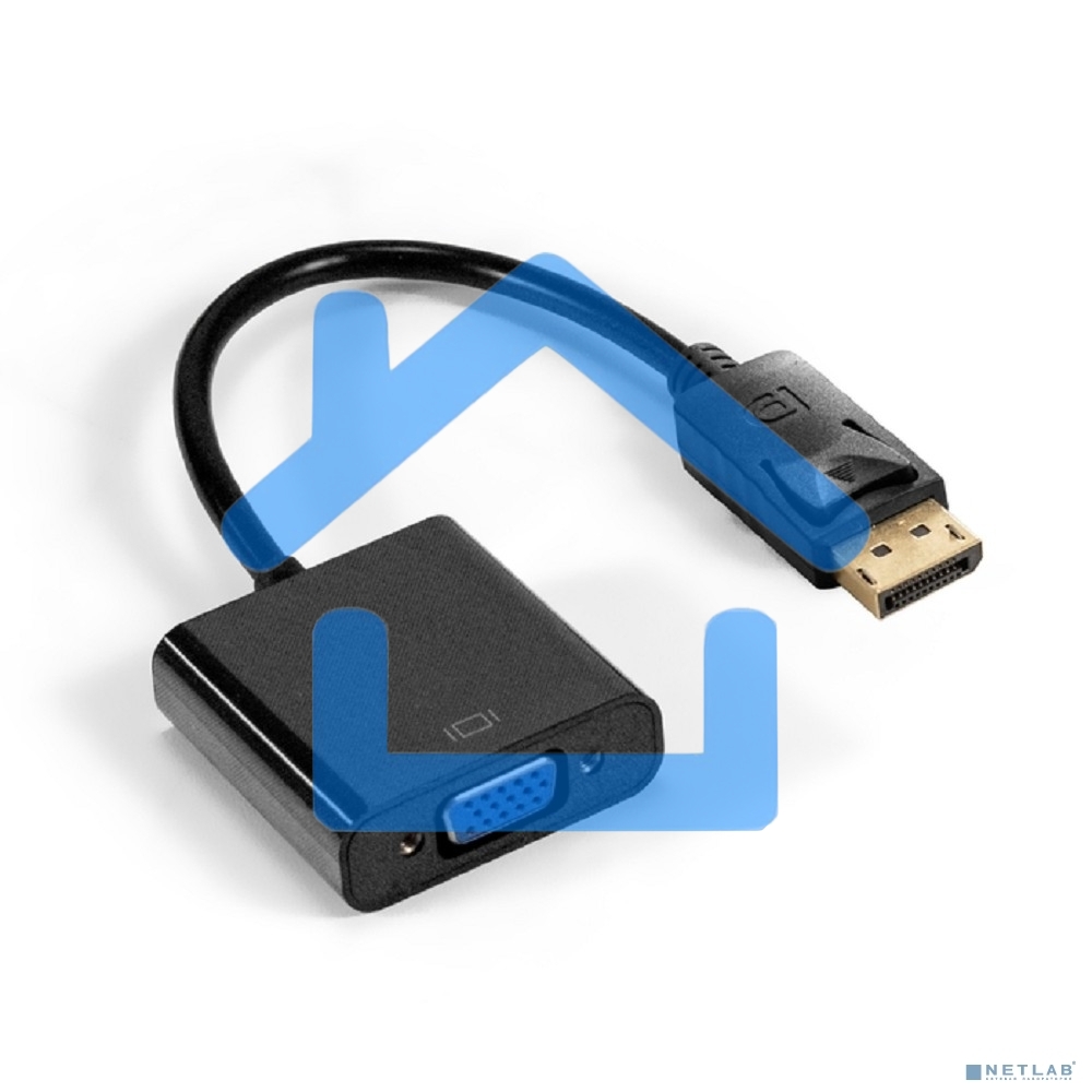Кабель-переходник DisplayPort-VGA ExeGate EX-DPM-VGAF-0.2 (20M/15F, 0,2м)