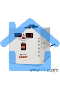 Стабилизатор напряжения Powerman AVS 1500D (1500ВА,12А,КПД 98%,циф. индикация вх./вых. напряж.)