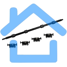 Вал выхода из печи в сборе Samsung/HP ML-2160/2165/SCX-3400 (JC91-01070A)