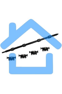 Вал выхода из печи в сборе Samsung/HP ML-2160/2165/SCX-3400 (JC91-01070A)