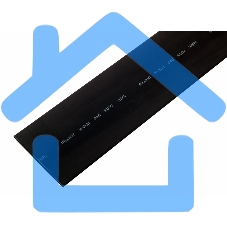 Термоусаживаемая трубка Rexant 40,0/20,0 мм, черная, упаковка 10 шт. по 1 м