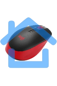 Мышь беспроводная Logitech M190 черный/красный, 1000 dpi, радиоканал, USB, кнопки - 3