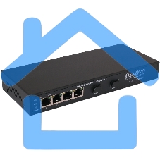 Коммутатор OSNOVO Гигабитный коммутатор на 6 портов, 4*10/100/1000Base-T, 2*SFP 1000Base-FX