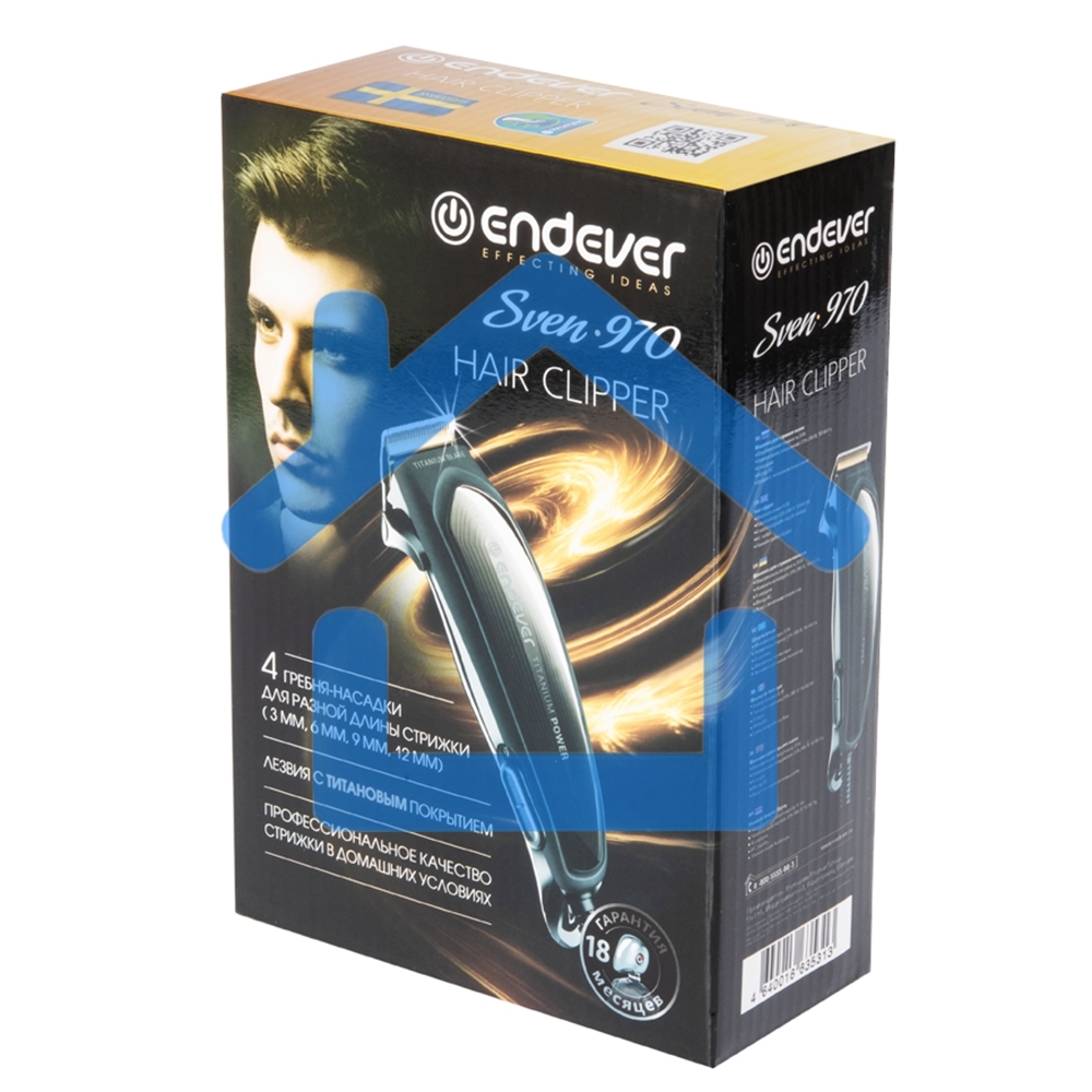 Машинка для стрижки Endever Sven 970, черный