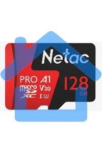 Флеш карта MicroSD card Netac P500 Extreme Pro 128Gb, retail version w/o SD adapter