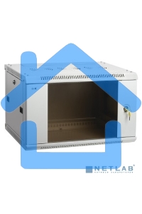 Шкаф ITK LINEA W 9U 600x600 мм дверь стекло, RAL7035