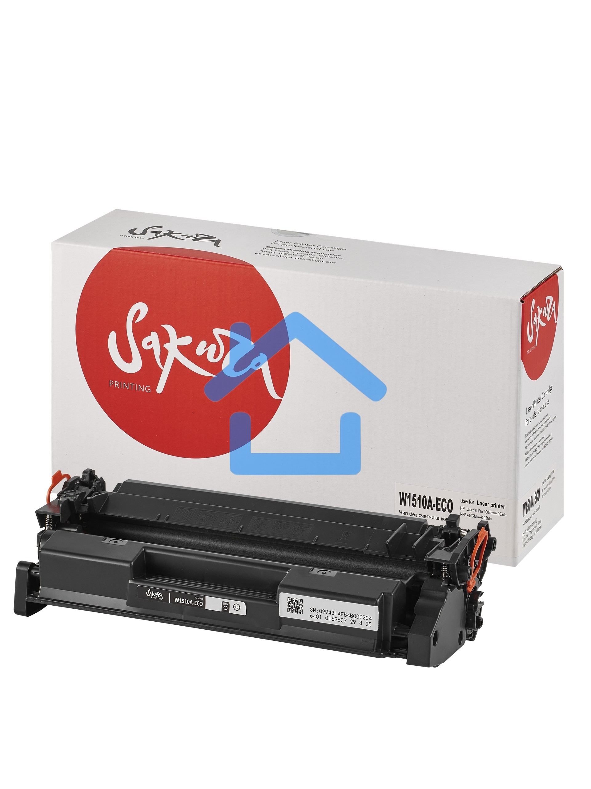 Картридж Sakura W1510A ECO для HP 4003dw/4003dn/4103fdw/4103fdn, черный, 3050 к. (чип без счетчика копий)