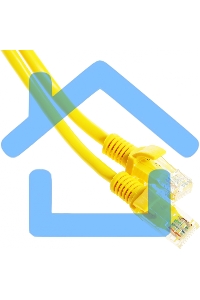 Патч-корд UTP Cablexpert PP12-20M/Y кат.5e, 20м, литой, многожильный (желтый)