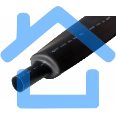 Термоусаживаемая трубка Rexant 40,0/20,0 мм, черная, упаковка 10 шт. по 1 м