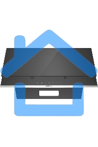 Вытяжка наклонная Gorenje WHI649X21P черный/серебристый, 60 см, 740 куб. м/ч, 67 дБ