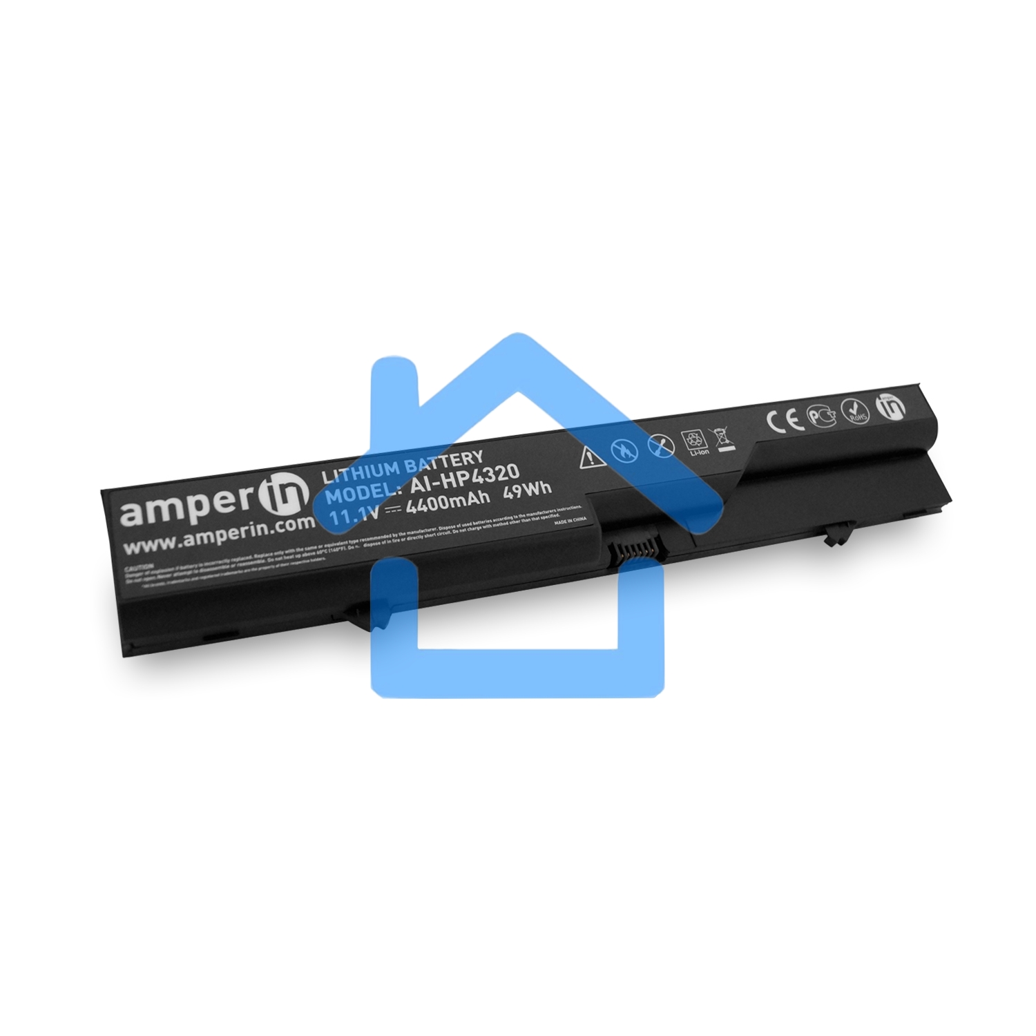 Аккумуляторная батарея Amperin для ноутбука HP ProBook 4320S 11.1V 4400mAh (49Wh)
