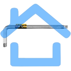 Вороток Г-образный, 450*150 мм, квадрат 3/4