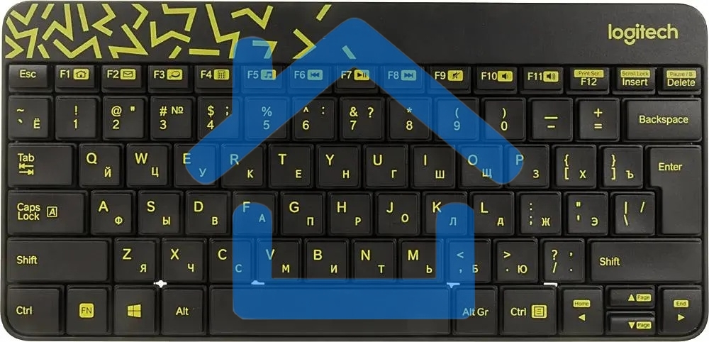 Клавиатура + мышь Logitech Wireless Desktop MK240 Nano Black Retail Combo